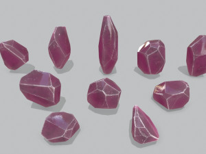 Crystal set 3D Model