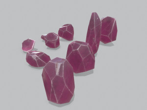 Crystal set 3D Model