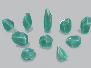 Crystal set 3D Model