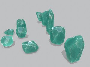 Crystal set 3D Model