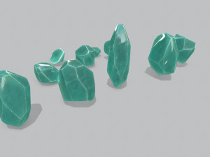 Crystal set 3D Model
