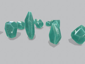 Crystal set 3D Model
