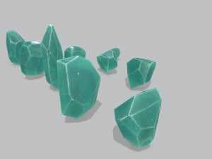 Crystal set 3D Model