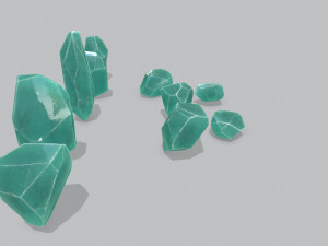 Crystal set 3D Model