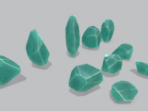 Crystal set 3D Model