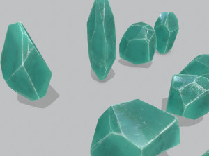 Crystal set 3D Model