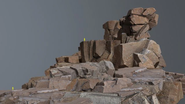 Desert rocks 3D Model .c4d .max .obj .3ds .fbx .stl .blend 