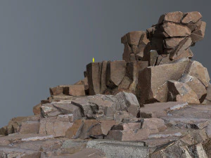 사막의 바위 3D 모델