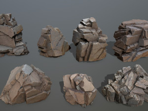 Desert rocks 3D Model