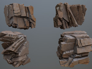 Desert rocks 3D Model
