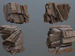 Desert rocks 3D Model