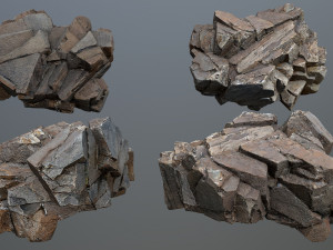Desert rocks 3D Model