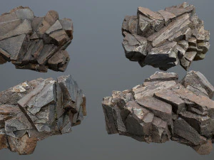 Desert rocks 3D Model