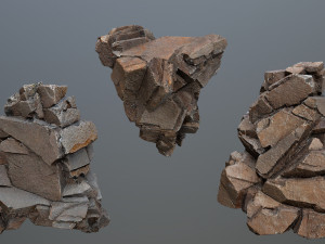 Desert rocks 3D Model