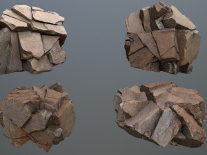 Desert rocks 3D Model