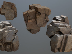 Desert rocks 3D Model