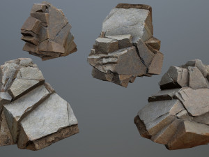 Desert rocks 3D Model