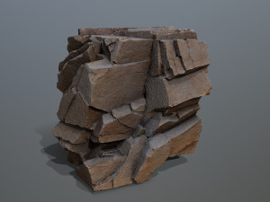 Desert rocks 3D Model
