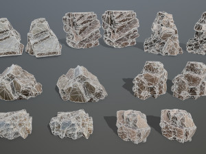 Desert rocks 3D Model