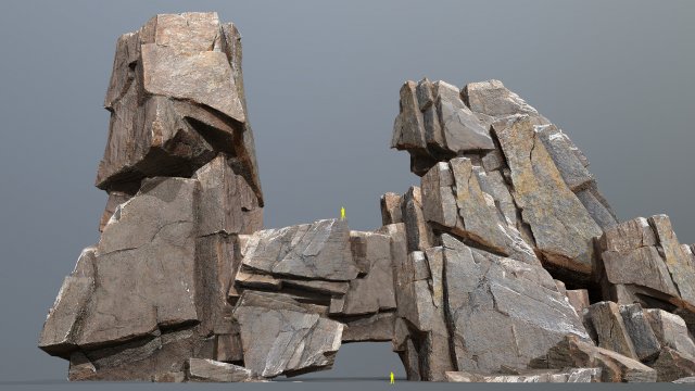 Cliff rock Modello 3D .c4d .max .obj .3ds .fbx .stl .blend 