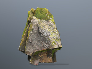 Mossy cliff rocks 3D-Modell