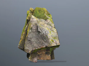 Mossy cliff rocks 3D Model