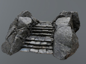Ruin Stairs 3D मॉडल