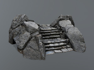 Ruin Stairs 3D मॉडल