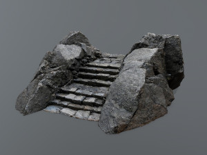 Ruin Stairs 3D मॉडल