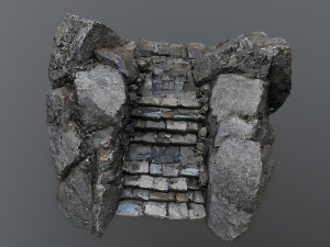 Ruin Stairs 3D मॉडल