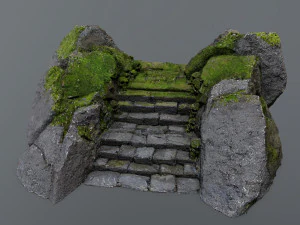 Ruin Stairs 3D Model