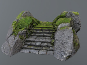 Ruin Stairs Model 3D
