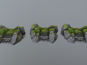 Ruin Stairs Model 3D