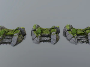 Ruin Stairs 3D Model
