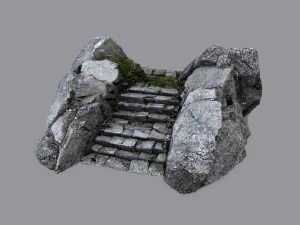 Ruin Stairs 3D Model