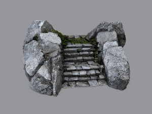 Ruin Stairs 3D-Modell