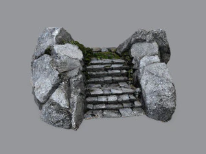 Ruin Stairs 3D Model
