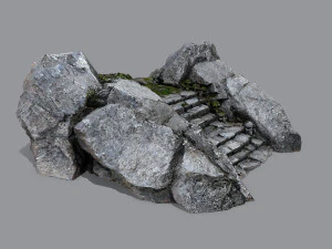 Ruin Stairs 3D Model