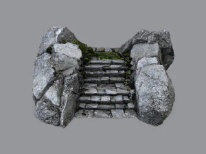 Ruin Stairs 3D Model