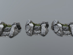 Ruin Stairs 3D-Modell