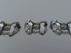 Ruin Stairs 3D Model