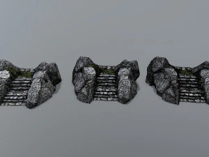 Ruin Stairs 3D Model