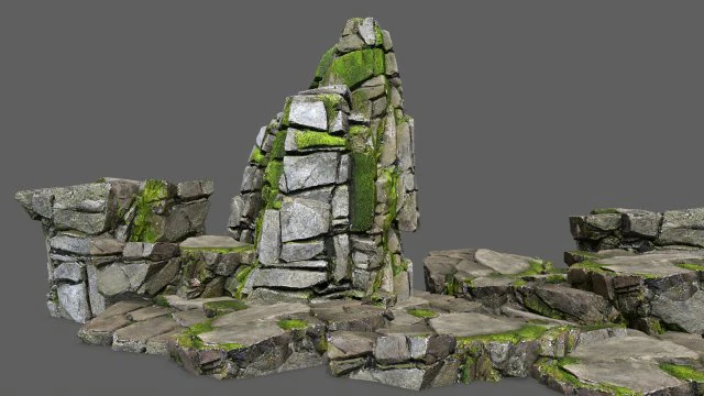Rocks 3D Model .c4d .max .obj .3ds .fbx .stl .blend 