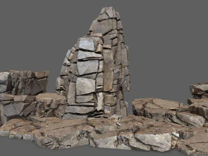 Cliff rocks 3D Model