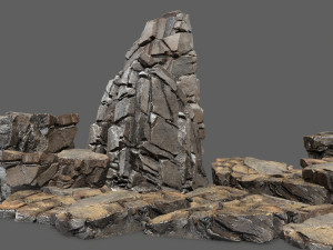 Desert rocks 3D मॉडल