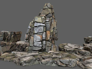 Pustynne skały Model 3D