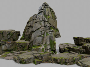 Cliff rocks Model 3D