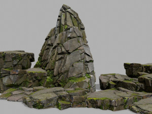 Cliff rocks 3D Model