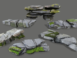 Cliff rocks 3D मॉडल