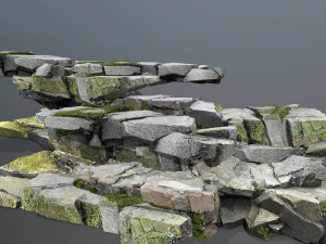 Cliff rocks 3D Model
